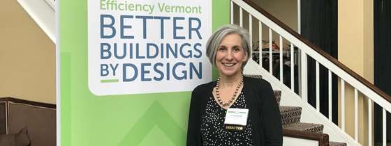 Photo of blog author Liz Gamache at the Better Buildings by Design conference