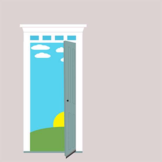 graphic showing door sweep