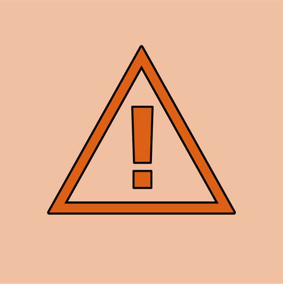 A hazard symbol