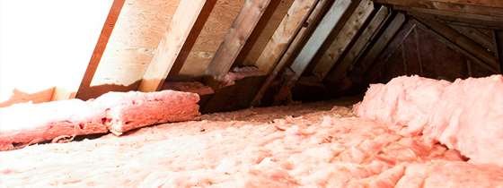 An insulated attic