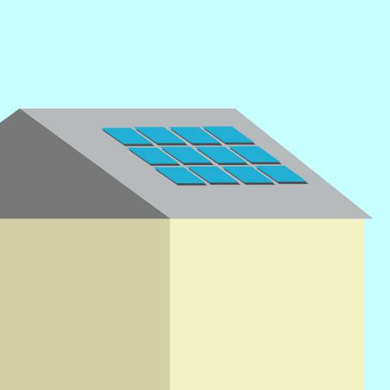solar panel on rooftop