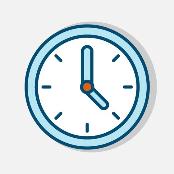 Icon of a clock