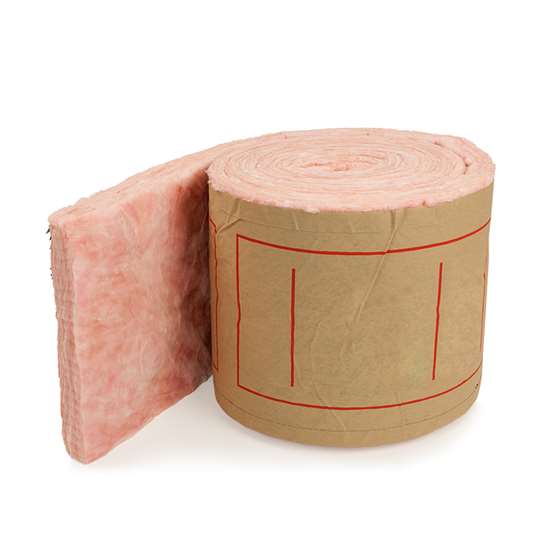 A roll of batting insulation