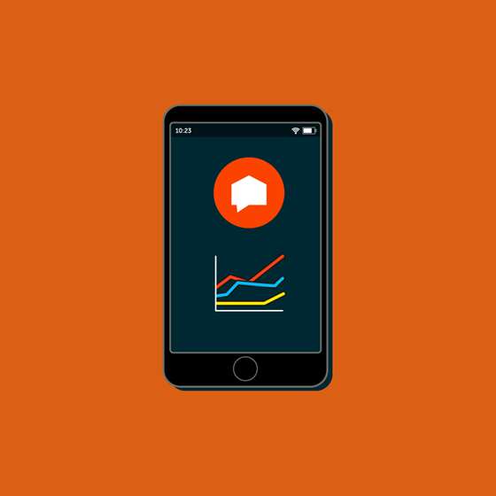 A graphic of a home energy monitor