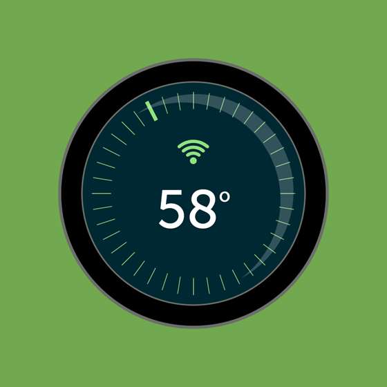 Smart thermostat graphic