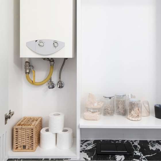 tankles water heater in a home