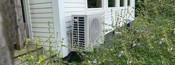 The outdoor unit of a heat pump system