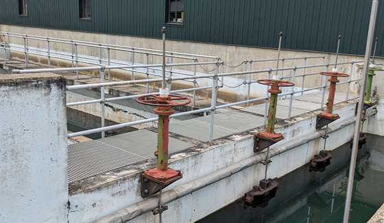exterior view of the wate water treatment plant