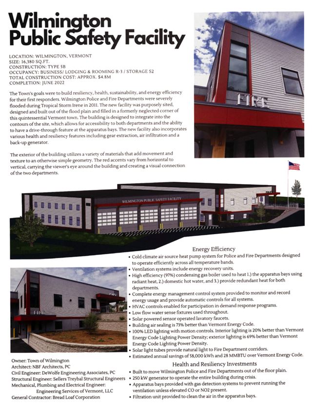 collage of the planning phase of the Wilmington Public Safety Facility