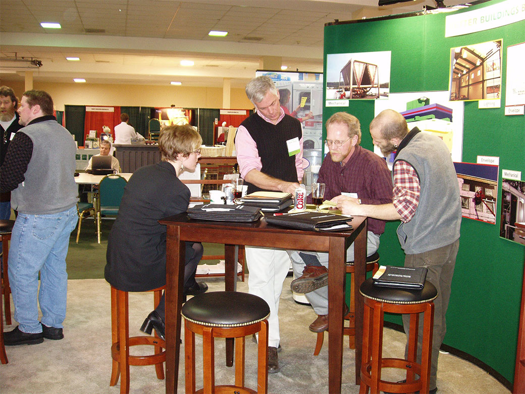 Staff at tradeshow