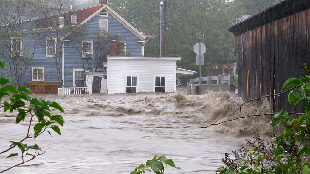 Flooded river