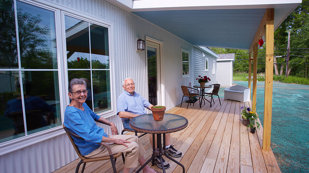 Couple with Zero Energy Modular home