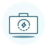 illustration of a battery icon