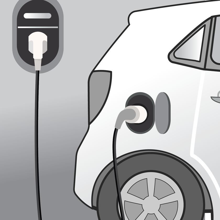 An illustration of a Electric Vehicle Charging Equipment