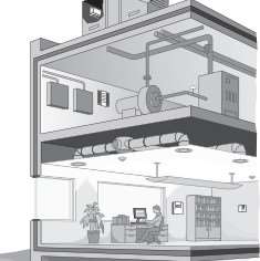 An illustration of a Building HVAC Controls