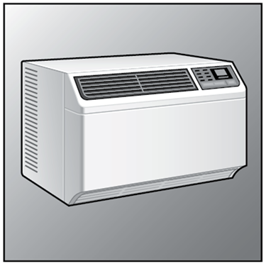 An illustration of a Window Air Conditioners
