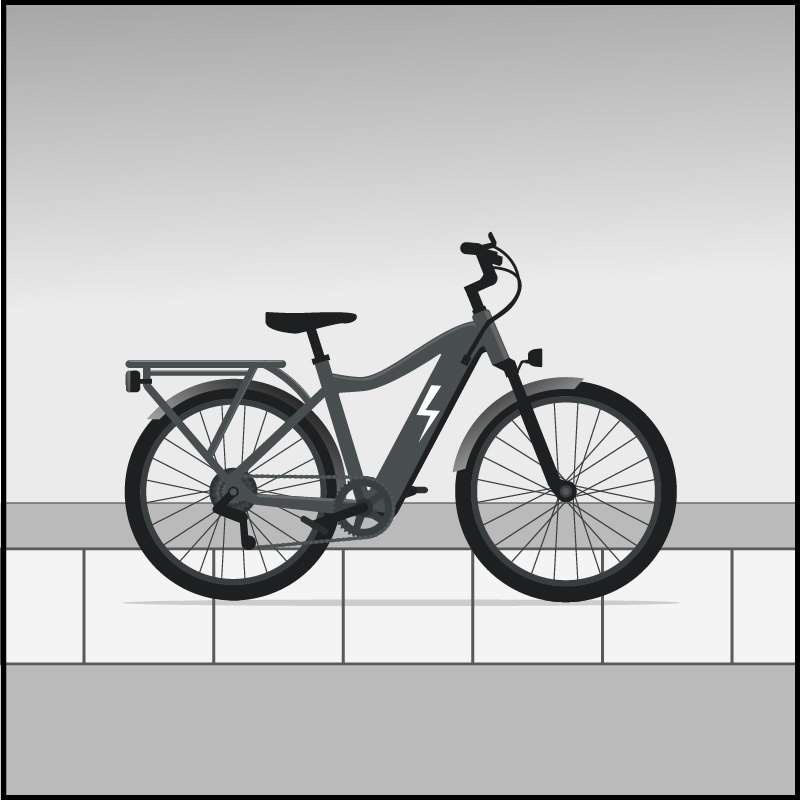 An illustration of a Electric Bicycles