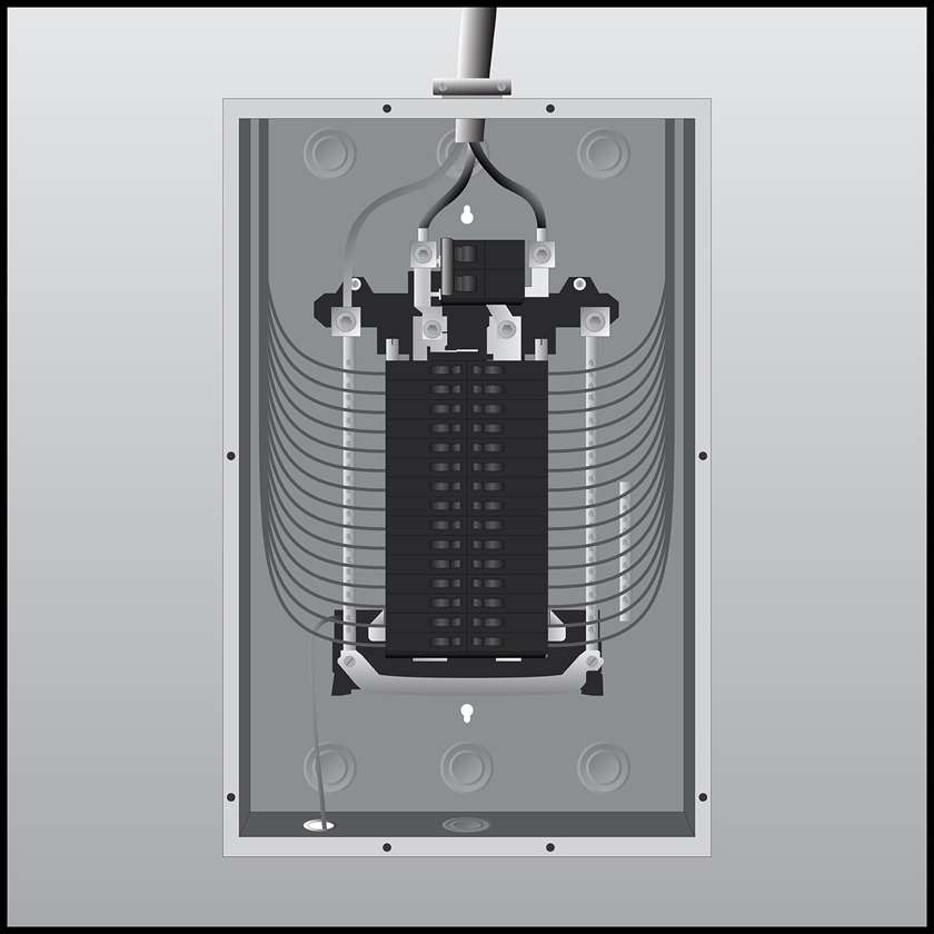 An illustration of a Home Electric System Upgrade for Rental Properties