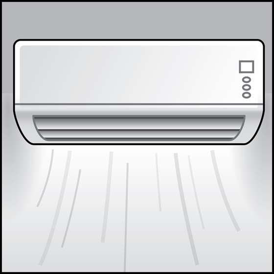 Heat Pump Heating and Cooling System illustration