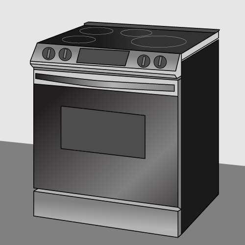 An illustration of a Induction Cooktops