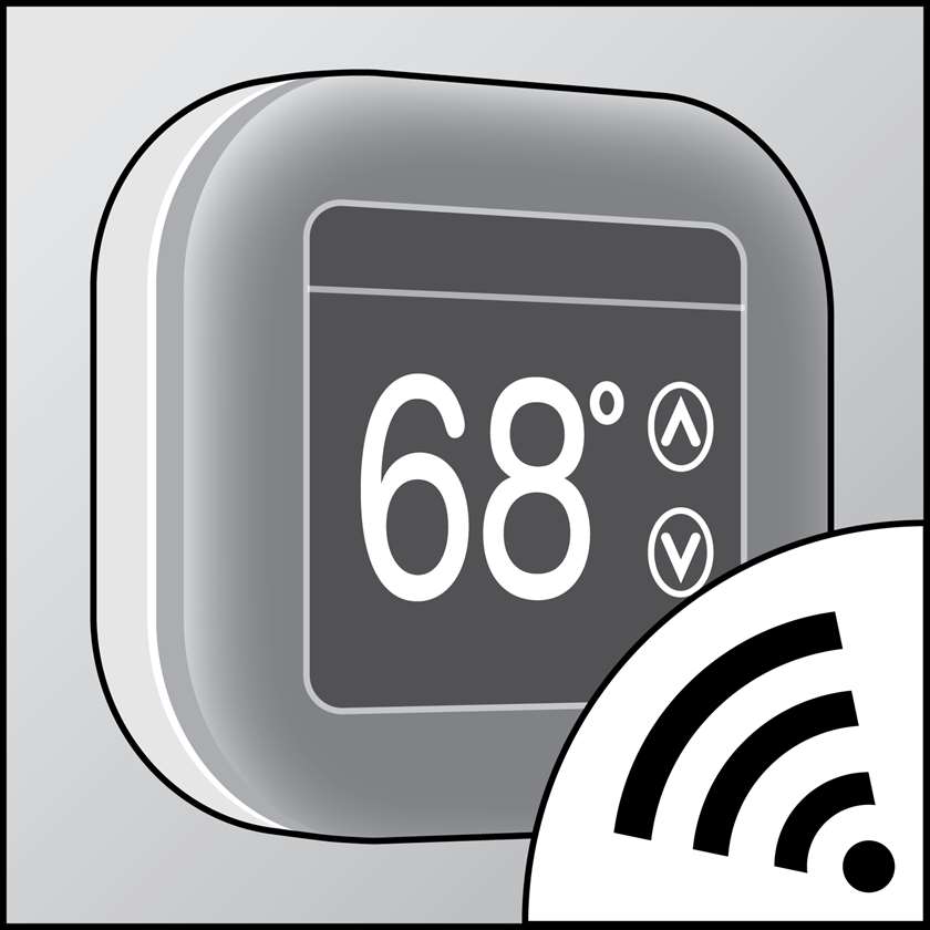 An illustration of a Smart Thermostats