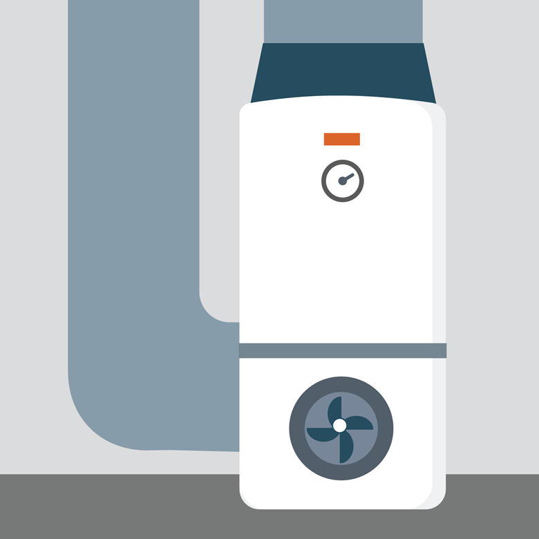 illustration of a furnace