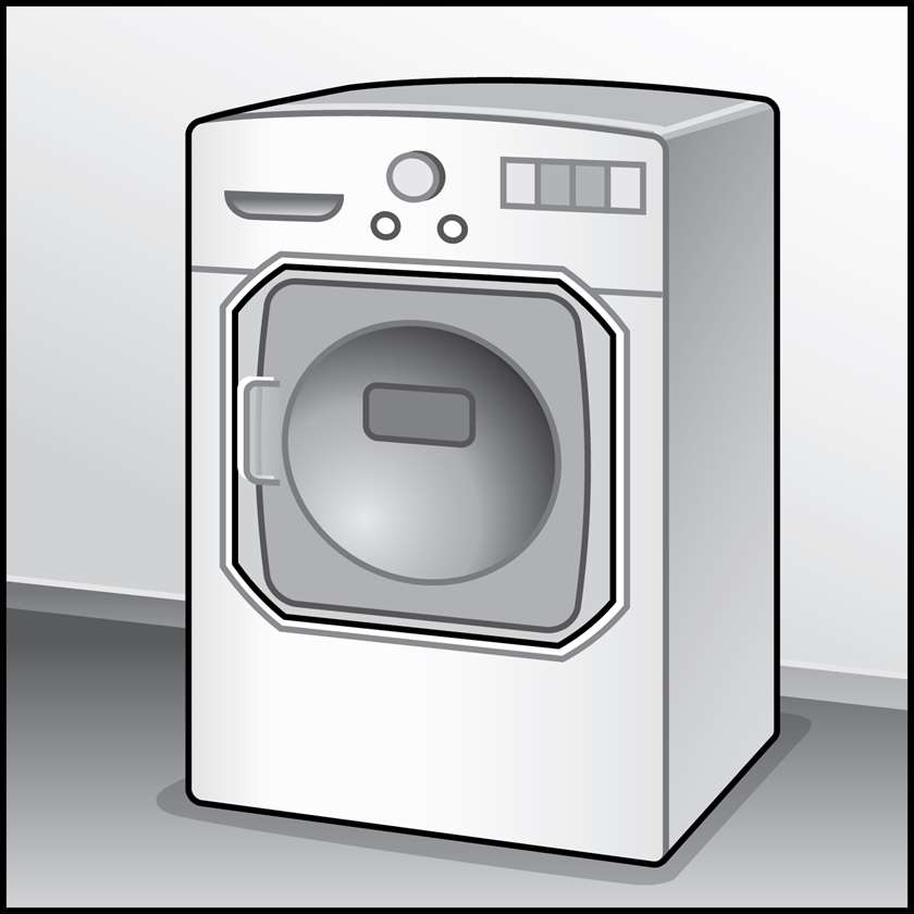 An illustration of a Clothes Dryers