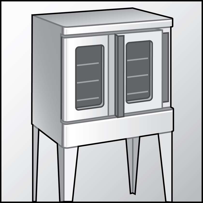 An illustration of a Rack Ovens