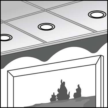 An illustration of a LED Downlights