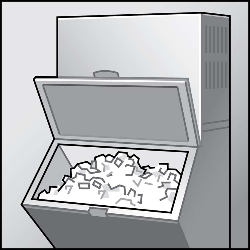 An illustration of a Ice Machines