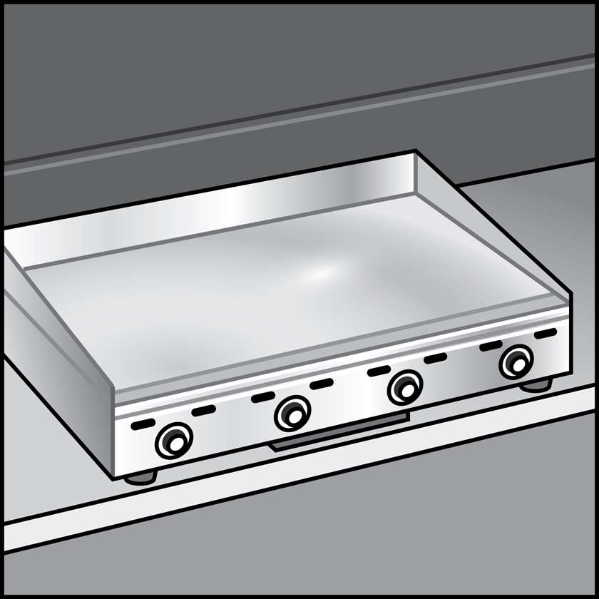 An illustration of a Griddles