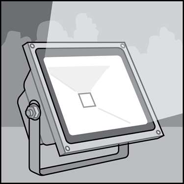 An illustration of a Outdoor LED Flood Light Fixtures