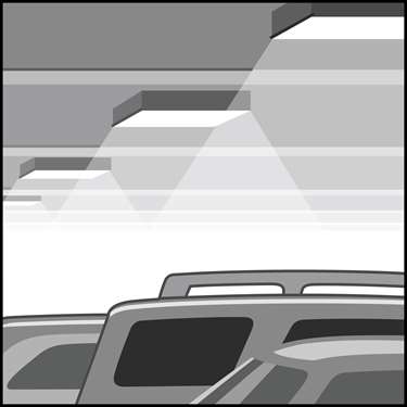 An illustration of a LED Parking Garage & Canopy Area Fixtures & Retrofit Kits