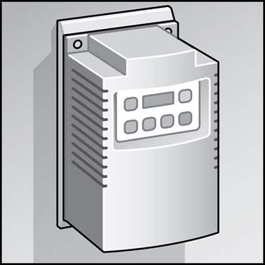 An illustration of a Variable Frequency Drives (VFDs) for HVAC Equipment